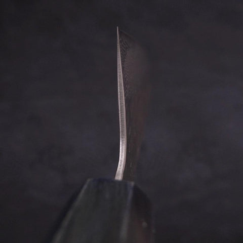 Gyuto AUS-10 Tsuchime Damas Manche Urushi Bleu Sombre 240mm-[Musashi]-[Couteaux de cuisine japonais]
