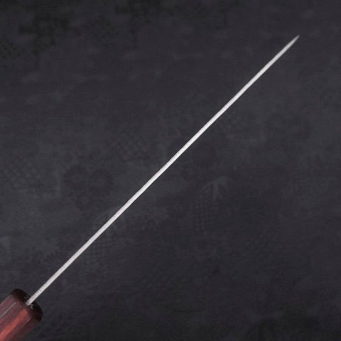 Gyuto AUS-10 Tsuchime Damas Manche Urushi Pourpre 210mm-[Musashi]-[Couteaux de cuisine japonais]