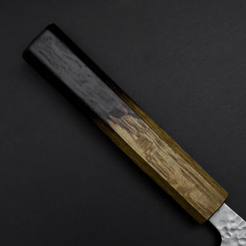 Gyuto AUS-10 Tsuchime Damas Manche Yaki Urushi 210mm-[Musashi]-[Couteaux de cuisine japonais]