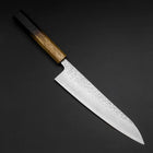Gyuto AUS-10 Tsuchime Damas Manche Yaki Urushi 210mm-[Musashi]-[Couteaux de cuisine japonais]