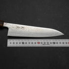 Gyuto AUS-10 Wave Nickel Damas Manche Sumi Urushi 180mm-[Musashi]-[Couteaux de cuisine japonais]