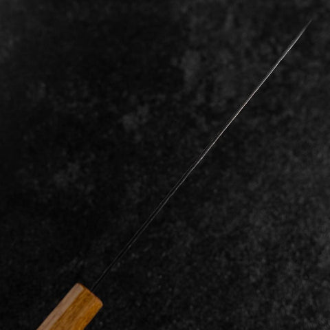 Gyuto AUS-8 Kurouchi Tsuchime Manche Yaki Urushi 200mm-[Musashi]-[Couteaux de cuisine japonais]