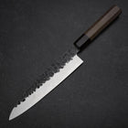 Gyuto AUS-8 Kurouchi Tsuchime Manche en Noyer et Bois de Rose 200mm-[Musashi]-[Couteaux de cuisine japonais]