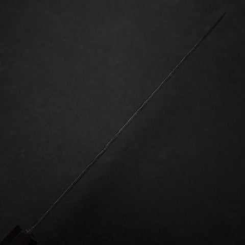 Gyuto AUS-8 Kurouchi Tsuchime Manche en Noyer et Bois de Rose 200mm-[Musashi]-[Couteaux de cuisine japonais]