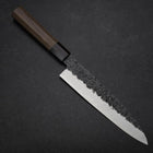 Gyuto AUS-8 Kurouchi Tsuchime Manche en Noyer et Bois de Rose 200mm-[Musashi]-[Couteaux de cuisine japonais]