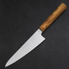 Gyuto AUS-8 Nashiji Manche en Olivier 150mm-[Musashi]-[Couteaux de cuisine japonais]