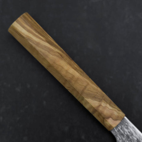 Gyuto AUS-8 Nashiji Manche en Olivier 150mm-[Musashi]-[Couteaux de cuisine japonais]
