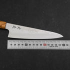 Gyuto AUS-8 Nashiji Manche en Olivier 150mm-[Musashi]-[Couteaux de cuisine japonais]