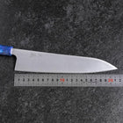 Gyuto AUS-8 Polie Manche Océan Bleu 210mm-[Musashi]-[Couteaux de cuisine japonais]