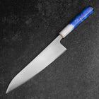 Gyuto AUS-8 Polie Manche Océan Bleu et Blanc 210mm-[Musashi]-[Couteaux de cuisine japonais]