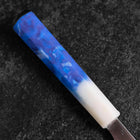 Gyuto AUS-8 Polie Manche Océan Bleu et Blanc 210mm-[Musashi]-[Couteaux de cuisine japonais]