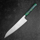 Gyuto AUS-8 Polie Manche Océan Vert 210mm-[Musashi]-[Couteaux de cuisine japonais]