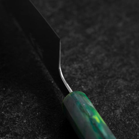 Gyuto AUS-8 Polie Manche Océan Vert 210mm-[Musashi]-[Couteaux de cuisine japonais]