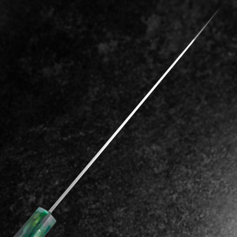 Gyuto AUS-8 Polie Manche Océan Vert 210mm-[Musashi]-[Couteaux de cuisine japonais]