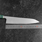 Gyuto AUS-8 Polie Manche Océan Vert 210mm-[Musashi]-[Couteaux de cuisine japonais]