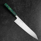 Gyuto AUS-8 Polie Manche Océan Vert 210mm-[Musashi]-[Couteaux de cuisine japonais]