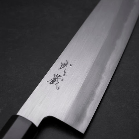 Gyuto Blue Steel #1 Kasumi Manche en Buffle et Ébène 240mm-[Musashi]-[Couteaux de cuisine japonais]