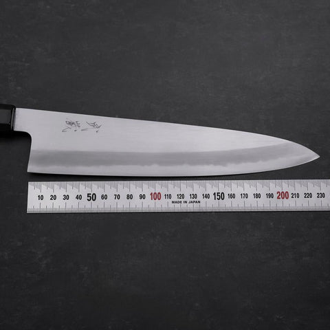 Gyuto Blue Steel #1 Kasumi Manche en Buffle et Ébène 240mm-[Musashi]-[Couteaux de cuisine japonais]