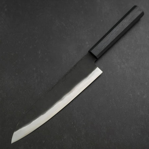 Gyuto Blue Steel #1 Kurouchi Dark Blue Urushi Handle 210mm (8.3”)