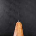 Gyuto Blue Steel #1 Kurouchi Revêtement Inox Manche en Chêne 210mm-[Musashi]-[Couteaux de cuisine japonais]