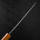 Gyuto Blue Steel #1 Kurouchi Revêtement Inox Manche en Chêne 210mm-[Musashi]-[Couteaux de cuisine japonais]