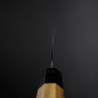 Gyuto Blue Steel #1 Kurouchi Revêtement inox Manche en Noyer 210mm-[Musashi]-[Couteaux de cuisine japonais]