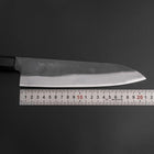 Gyuto Blue Steel #1 Kurouchi Revêtement inox Manche en Noyer 210mm-[Musashi]-[Couteaux de cuisine japonais]