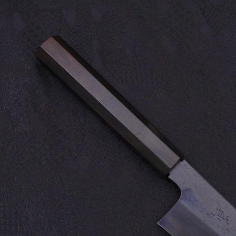 Gyuto Blue Steel #1 Kurozome Damas Manche en Buffle et Ébène 210mm-[Musashi]-[Couteaux de cuisine japonais]