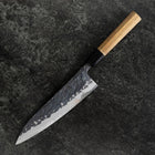 Gyuto Blue Steel #1 Nashiji Manche en Buffle et Noyer 210mm-[Musashi]-[Couteaux de cuisine japonais]