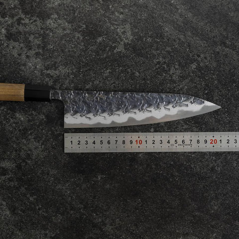 Gyuto Blue Steel #1 Nashiji Manche en Buffle et Noyer 210mm-[Musashi]-[Couteaux de cuisine japonais]