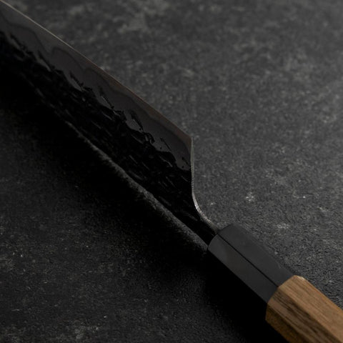 Gyuto Blue Steel #1 Nashiji Manche en Buffle et Noyer 210mm-[Musashi]-[Couteaux de cuisine japonais]