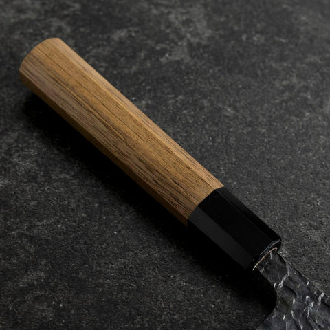 Gyuto Blue Steel #1 Nashiji Manche en Buffle et Noyer 210mm-[Musashi]-[Couteaux de cuisine japonais]