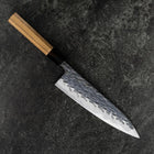 Gyuto Blue Steel #1 Nashiji Manche en Buffle et Noyer 210mm-[Musashi]-[Couteaux de cuisine japonais]
