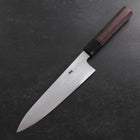 Gyuto Blue Steel #1 Suminagashi Manche en Buffle et Ébène 180mm-[Musashi]-[Couteaux de cuisine japonais]