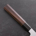 Gyuto Blue Steel #1 Suminagashi Manche en Buffle et Ébène 180mm-[Musashi]-[Couteaux de cuisine japonais]