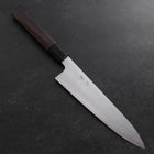 Gyuto Blue Steel #1 Suminagashi Manche en Buffle et Ébène 180mm-[Musashi]-[Couteaux de cuisine japonais]
