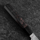 Gyuto Blue Steel #1 Suminagashi Manche en Buffle et Ébène 200mm-[Musashi]-[Couteaux de cuisine japonais]