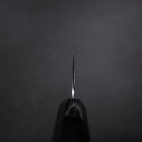 Gyuto Blue Steel #1 Suminagashi Manche en Buffle et Ébène 240mm-[Musashi]-[Couteaux de cuisine japonais]