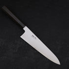 Gyuto Blue Steel #1 Suminagashi Manche en Buffle et Ébène 240mm-[Musashi]-[Couteaux de cuisine japonais]