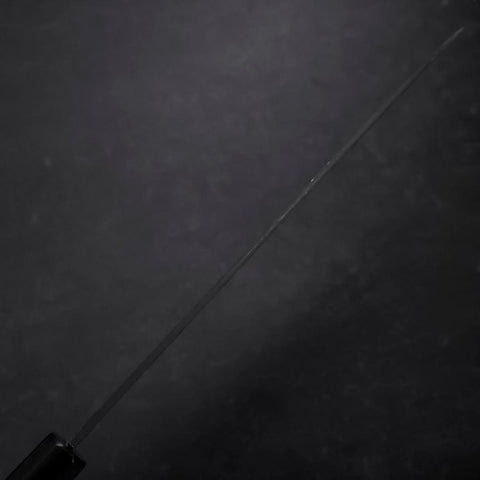 Gyuto Blue Steel #2 Chokin Kurouchi Dragon Buffalo Ebony Handle 240mm (9.4”)-[Musashi]-[Japanese-Kitchen-Knives]