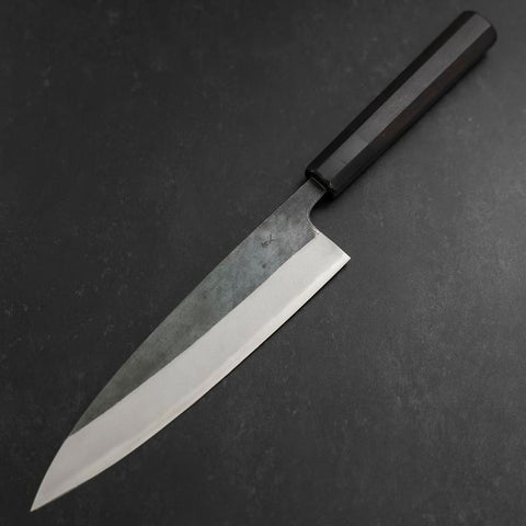 Gyuto Blue Steel #2 Kurouchi Chokin Dragon Manche en Buffle et Ébène 210mm - En Magasin Seulement-[Musashi]-[Couteaux de cuisine japonais]