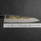 Gyuto Blue Steel #2 Kurouchi Chokin Dragon Manche en Buffle et Ébène 210mm - En Magasin Seulement-[Musashi]-[Couteaux de cuisine japonais]