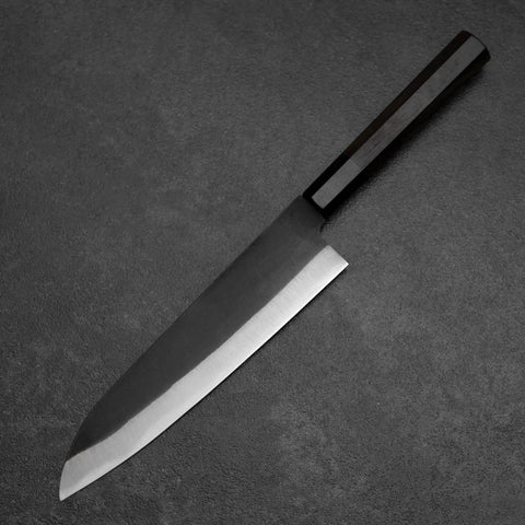 Gyuto Blue Steel #2 Kurouchi Chokin Dragon Manche en Buffle et Ébène 210mm-[Musashi]-[Couteaux de cuisine japonais]