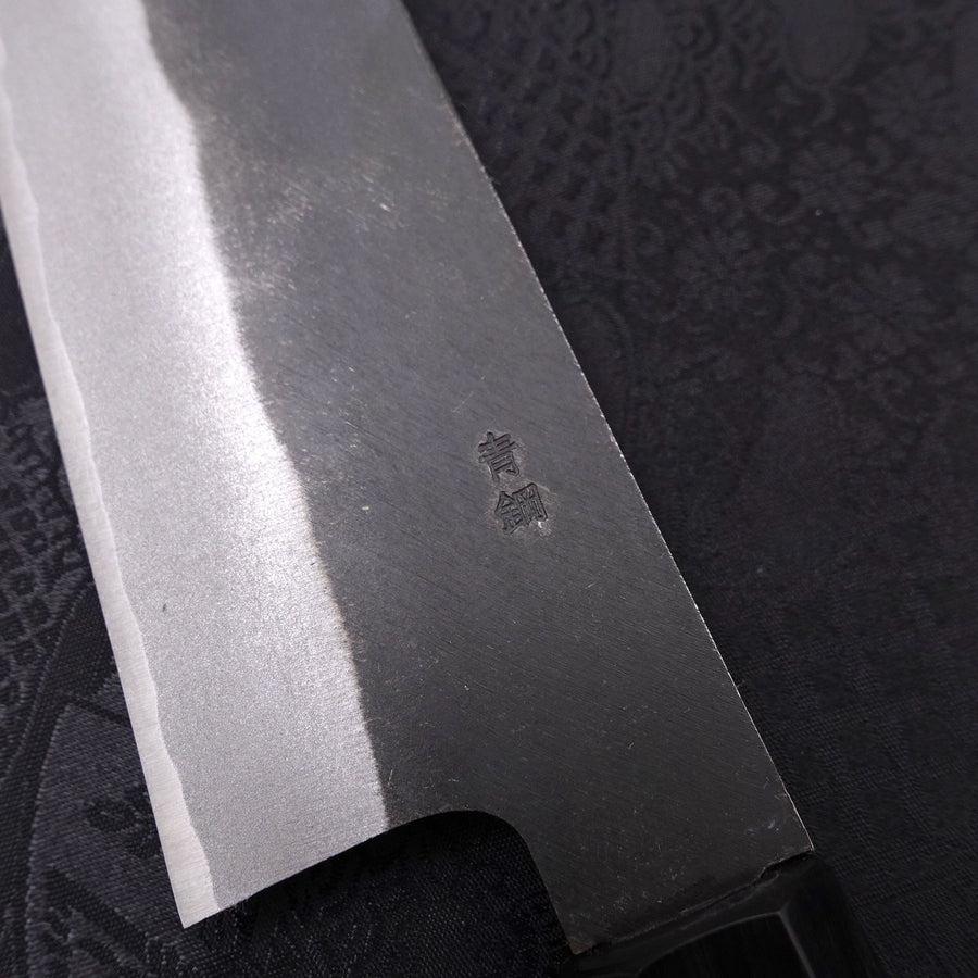 Gyuto Blue Steel #2 Kurouchi Chokin Dragon Manche en Buffle et Ébène 210mm-[Musashi]-[Couteaux de cuisine japonais]