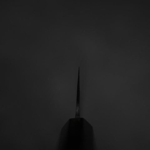 Gyuto Blue Steel #2 Kurouchi Chokin Dragon Manche en Buffle et Ébène 210mm-[Musashi]-[Couteaux de cuisine japonais]