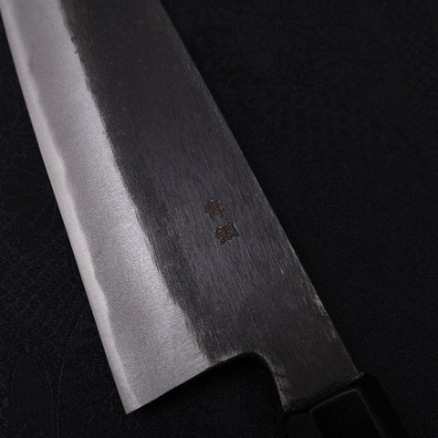 Gyuto Blue Steel #2 Kurouchi Chokin Dragon Manche en Buffle et Ébène 240mm-[Musashi]-[Couteaux de cuisine japonais]