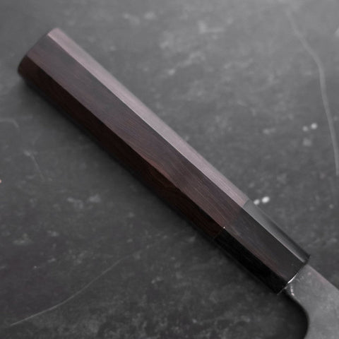 Gyuto Blue Steel #2 Kurouchi Chokin Dragon Manche en Buffle et Ébène 240mm-[Musashi]-[Couteaux de cuisine japonais]