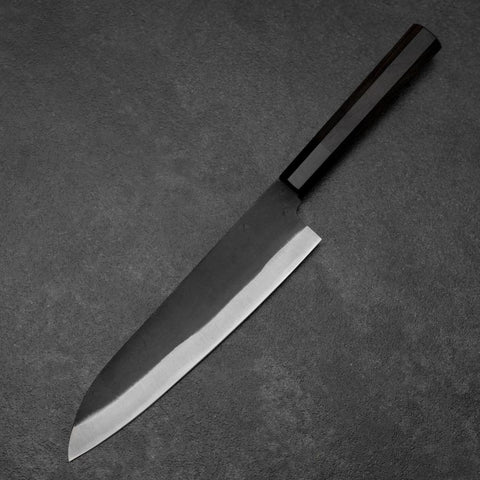 Gyuto Blue Steel #2 Kurouchi Chokin Grue Manche en Buffle et Ébène 210mm-[Musashi]-[Couteaux de cuisine japonais]