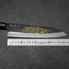 Gyuto Blue Steel #2 Kurouchi Chokin Grue Manche en Buffle et Ébène 210mm-[Musashi]-[Couteaux de cuisine japonais]