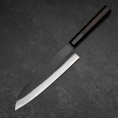 Gyuto Blue Steel #2 Kurouchi Chokin Koi Manche en Buffle et Ébène 210mm-[Musashi]-[Couteaux de cuisine japonais]